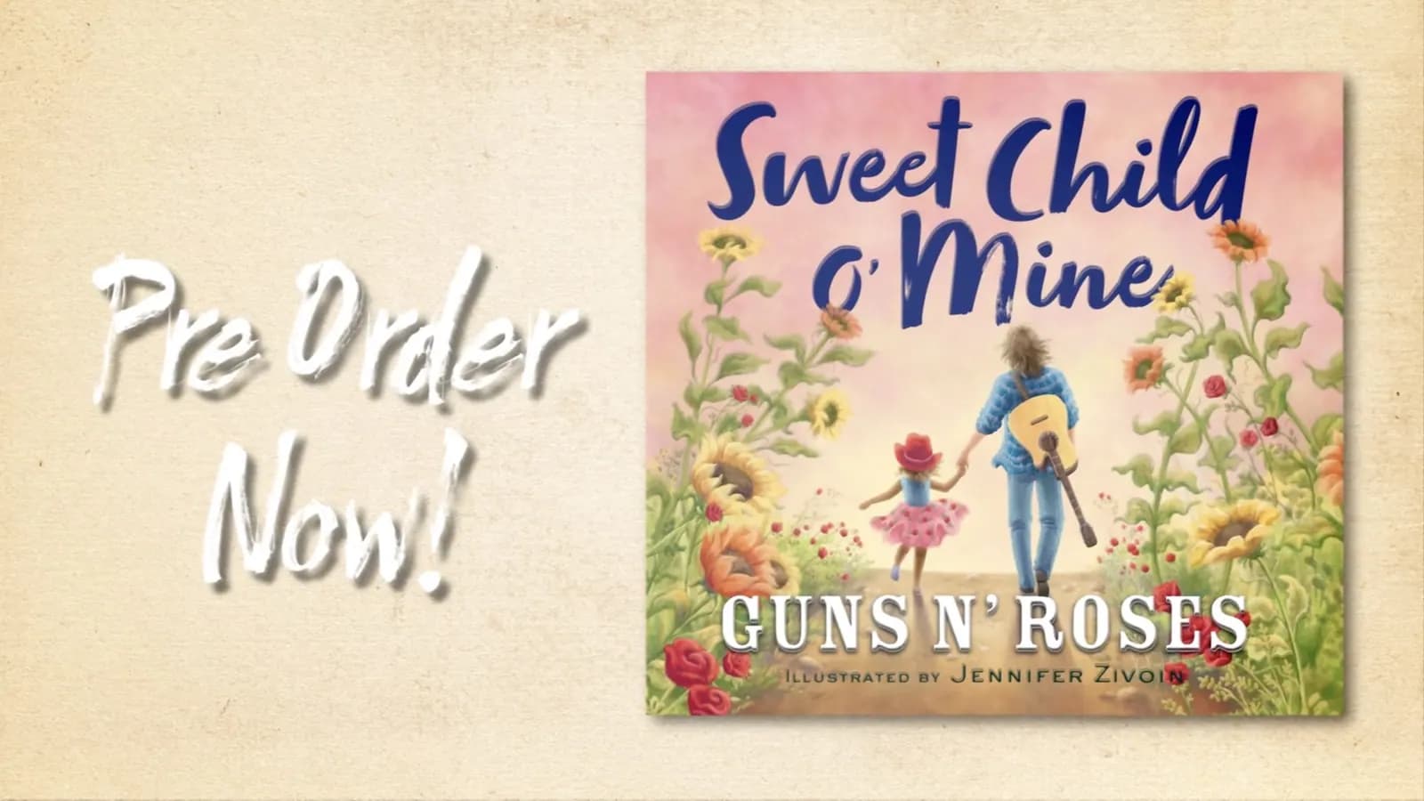 Hachette Book Group | Sweet Child O’ Mine, by Guns N’ Roses - Book Trailer article image from ECG Productions.