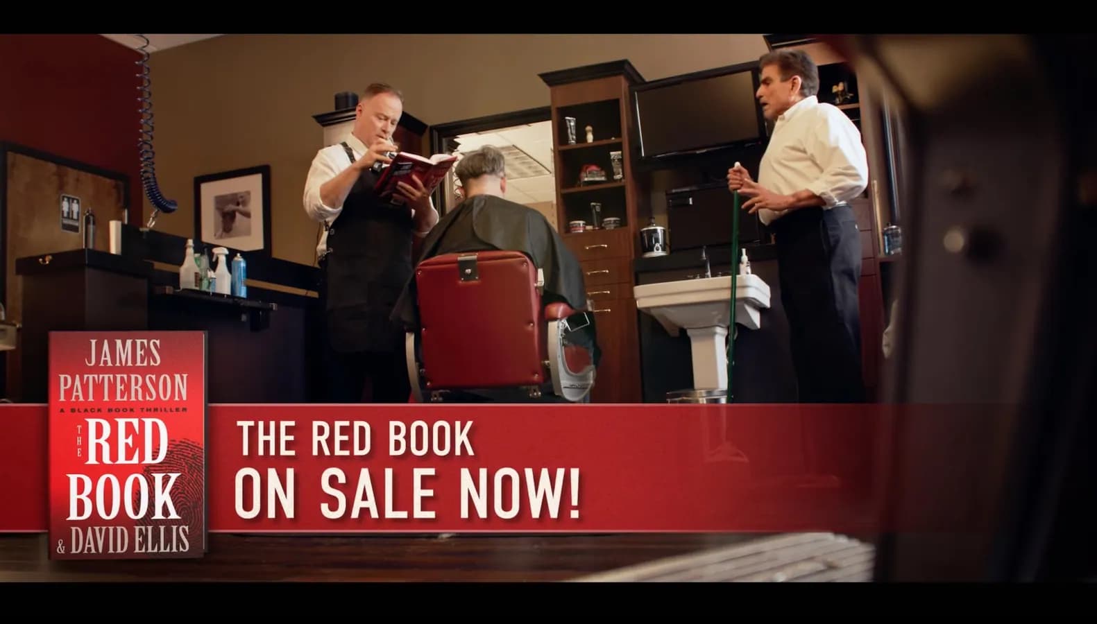 James Patterson | Can’t Put It Down - The Red Book commercial or campaign video frame showing brand, product, or promotional storytelling.