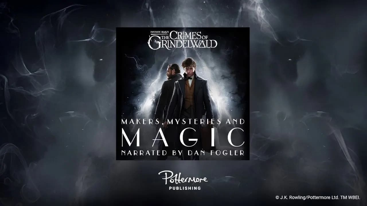 Pottermore Publishing and Audible promotional frame.