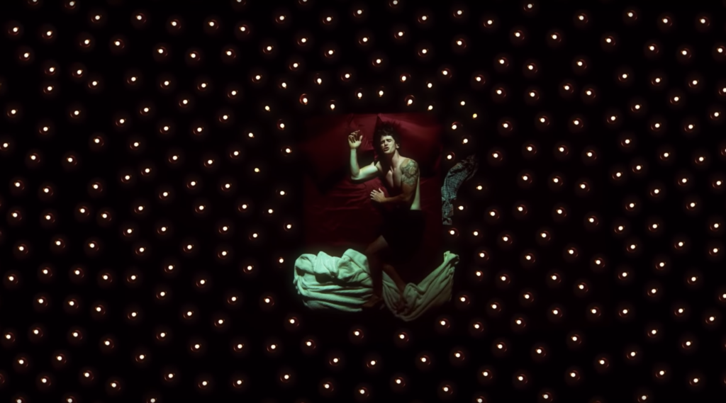 Stylized music video frame from an ECG Productions artist project.