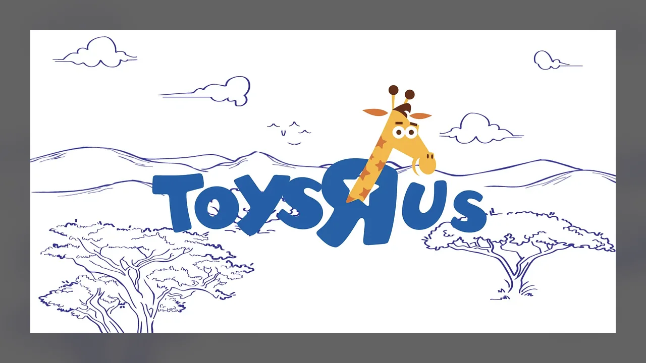 Toys-R-Us HR video production frame.