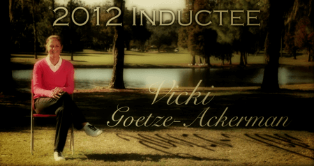 Georgia State Golf Association Vicki Goetz documentary frame.