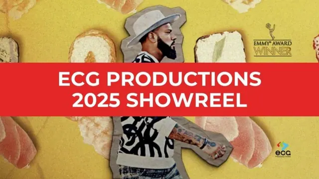 ECG Productions showreel preview frame.