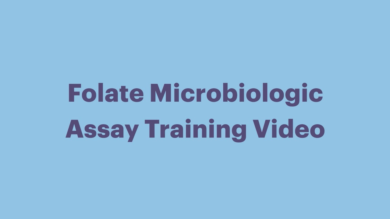 CDC - Folate Microbiological Assay Training Video: Part 2 preview.