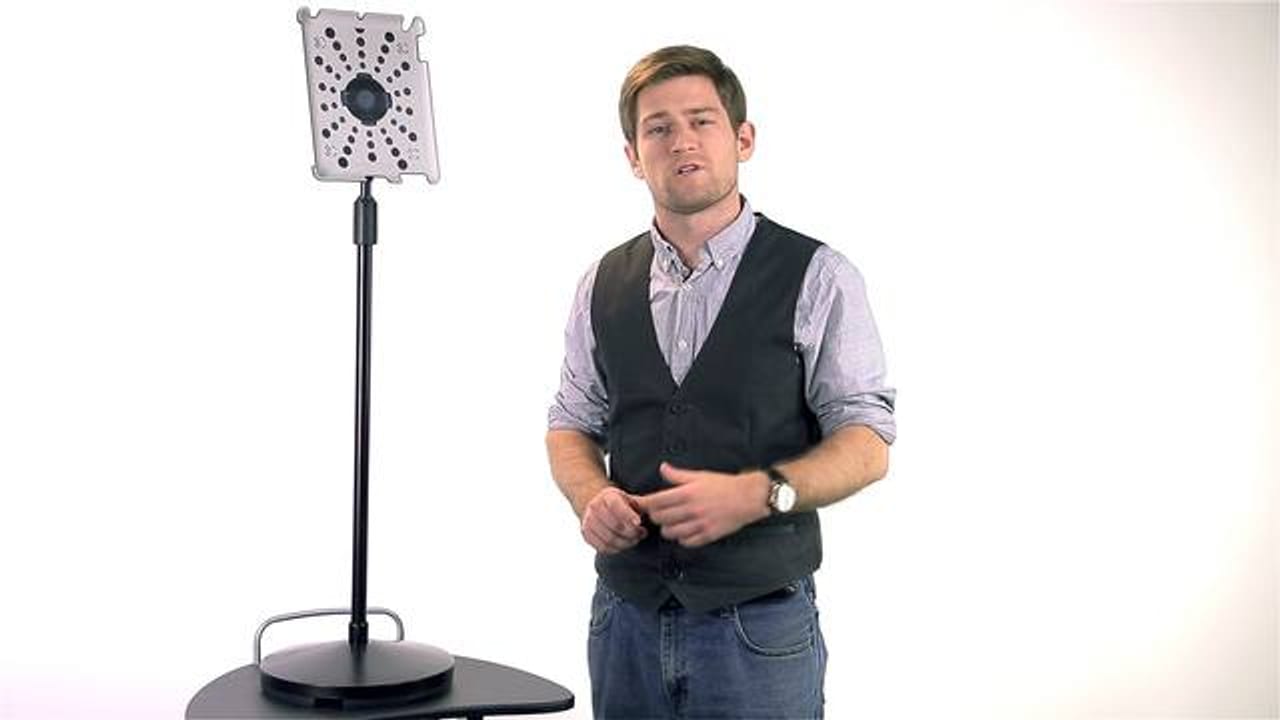GEAR REVIEW: GRIPBASE PODIUM FOR APPLE iPAD article image showing ECG Productions crew, cameras, or on-set production work.