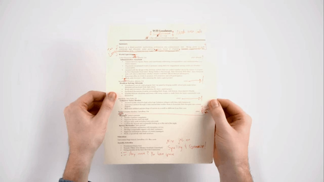 Goodwill | Resume Tips portfolio image from ECG Productions.