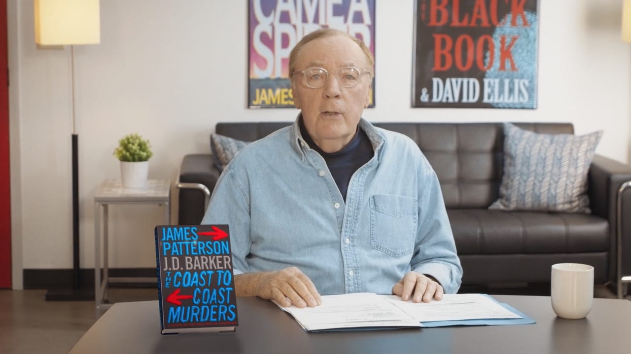 James Patterson | Real Readers: The Coast-to-Coast Murders commercial or campaign video frame showing brand, product, or promotional storytelling.