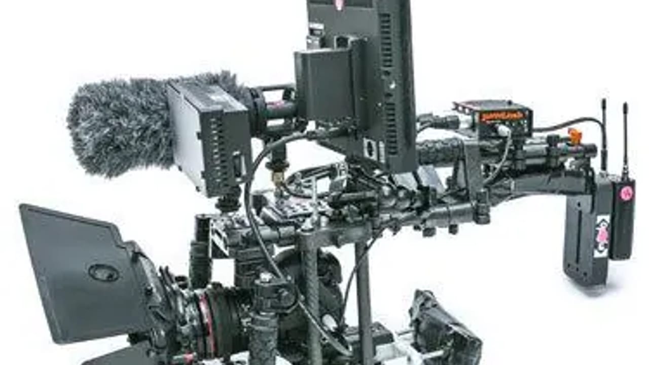 CPM Camera Rigs DSLR Cubed Shoulder Rig article image showing ECG Productions crew, cameras, or on-set production work.