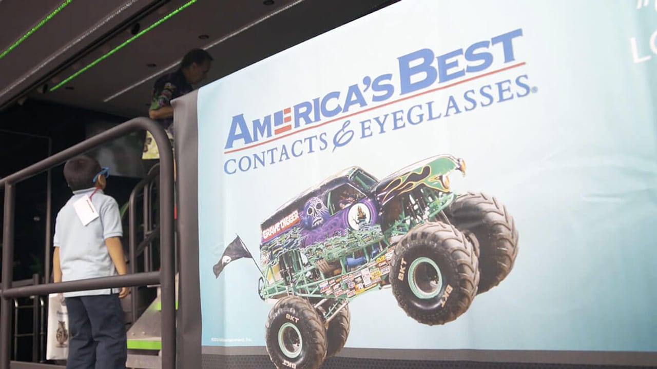 National Vision | Monster Jam portfolio image from ECG Productions.