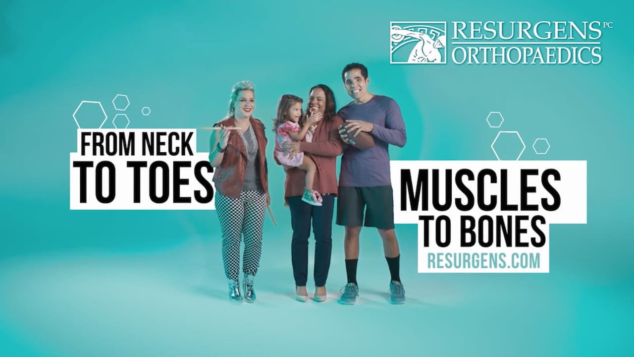 Resurgens Orthopaedics | Neck to Toes 0:30 commercial or campaign video frame showing brand, product, or promotional storytelling.