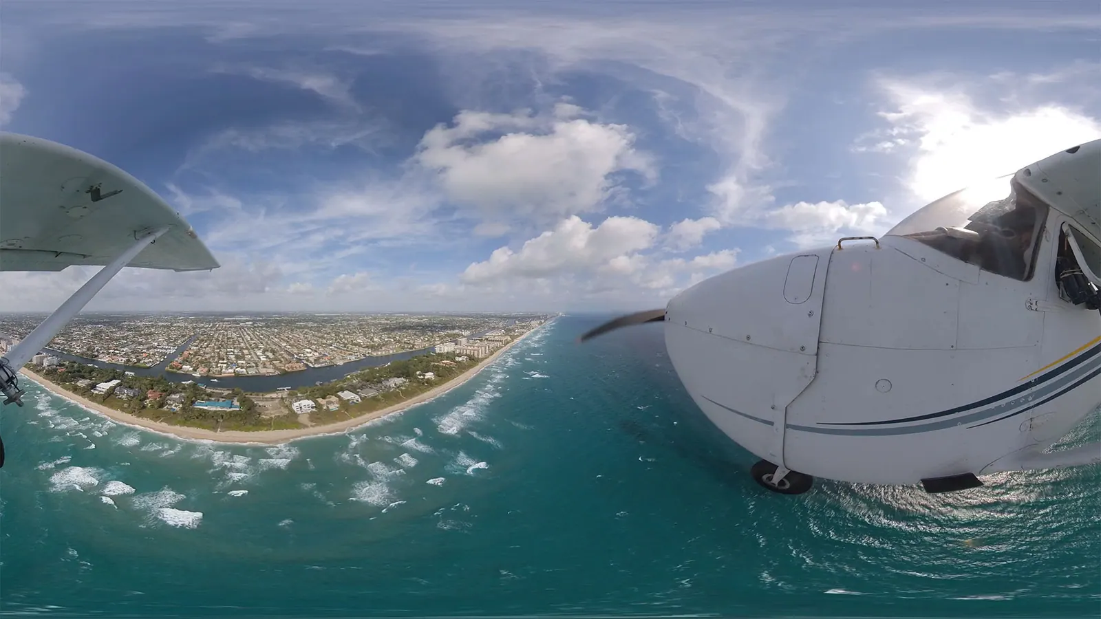 Monoscopic 360 Video visual from ECG Productions.