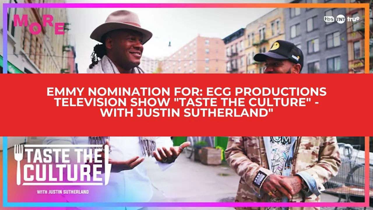 ECG Productions Emmy Nomination: Taste the Culture, Best Host - Daytime Emmys 2023 documentary or television frame showing finished ECG production work.