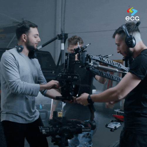 A fully equipped ECG video production studio rental space, ready for a variety of production needs, from video shoots to photography.