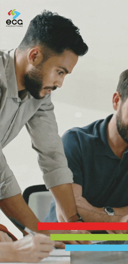 A line producer and a director discuss the budget and script, highlighting the collaborative nature of line producing in balancing creative and logistical needs.