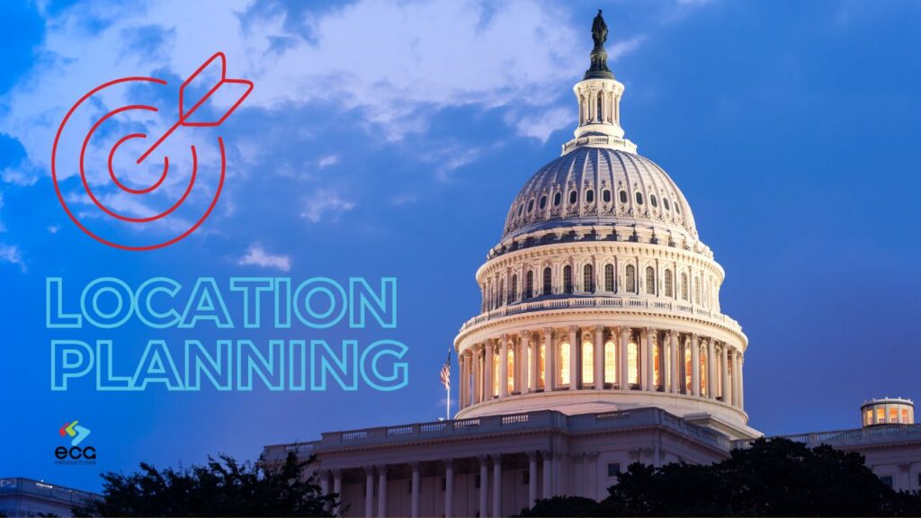 Washington, DC Video Location Planning Graphic