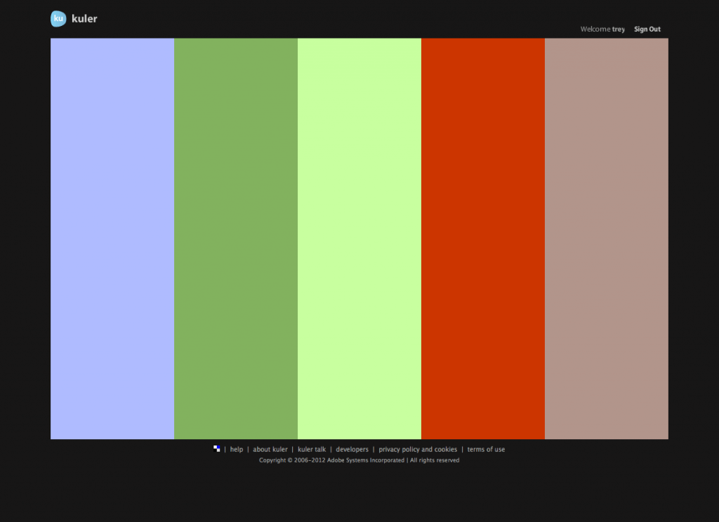 3D motion graphic design color selection color grading