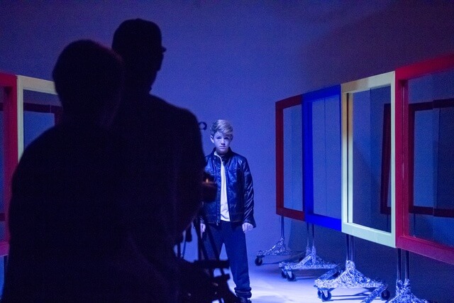 cameramen filming MattyB with Dolly