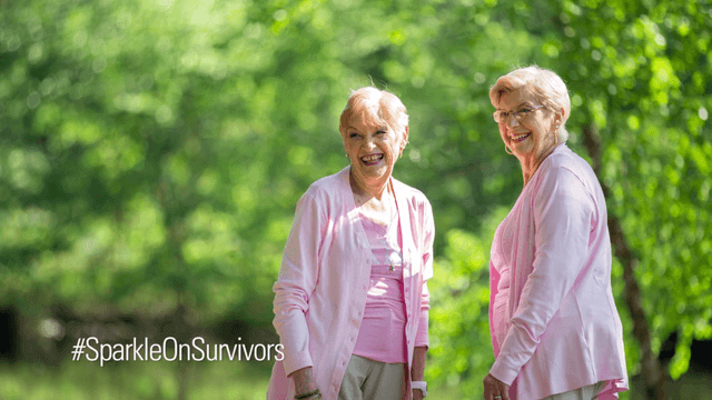 sisters smiling american breast care
