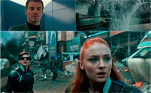 X-Men: Apocalypse movie stills, color grading with orange and teal