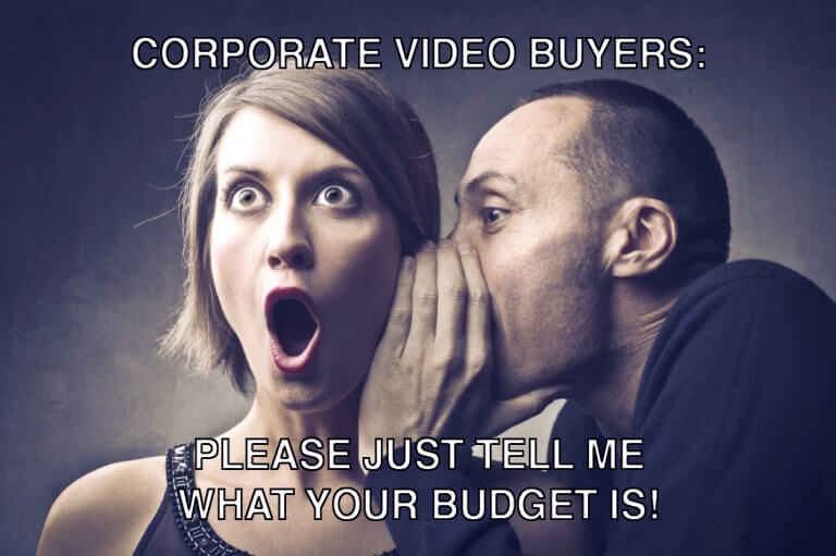 One critical piece of advice for anyone shopping for a video for your business: just tell the video producers what your budget is!