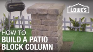 Video thumbnail for "How to Build a Patio Block Column" video for Belgard.