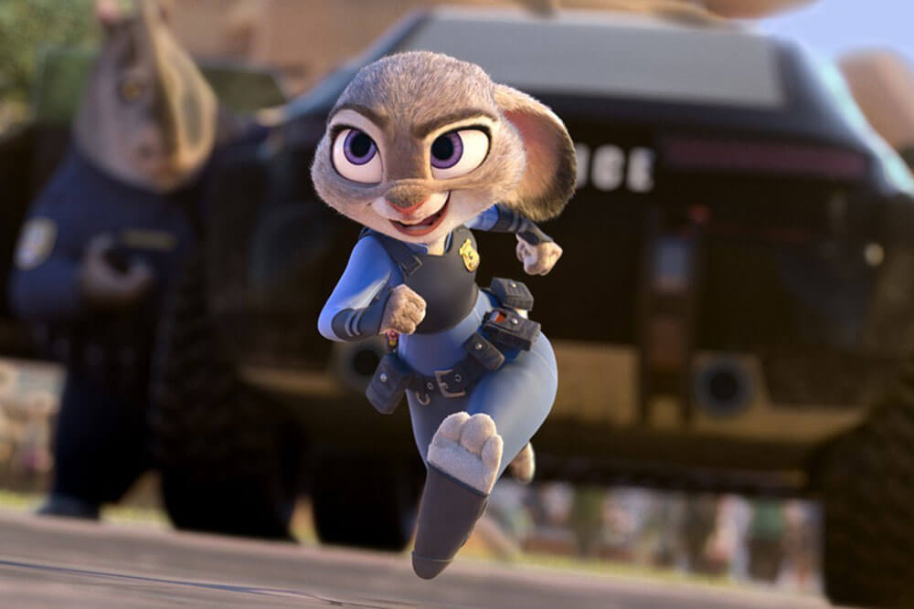 Scene from Zootopia