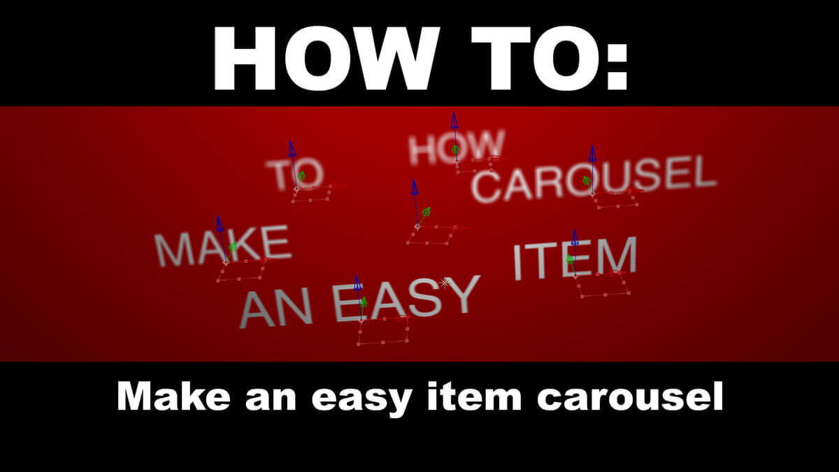 After Effects Tutorial - How to Make an Easy Item Carousel