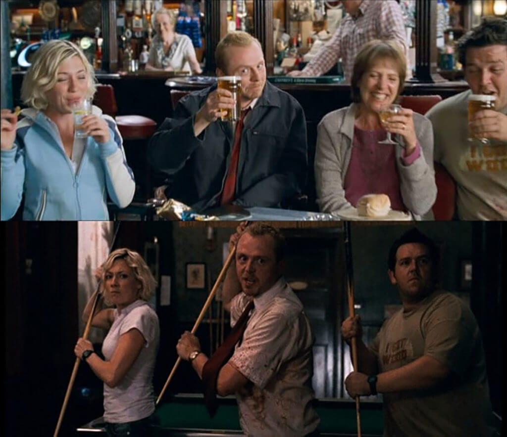 Ambience Lighting used in Shaun of the dead.