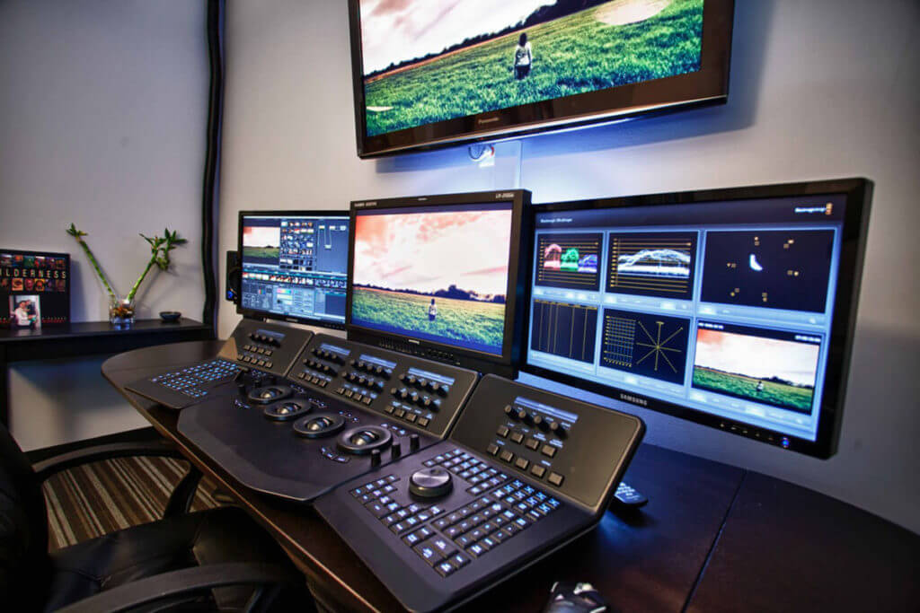 Color Grading Suite of a Professional Colorist