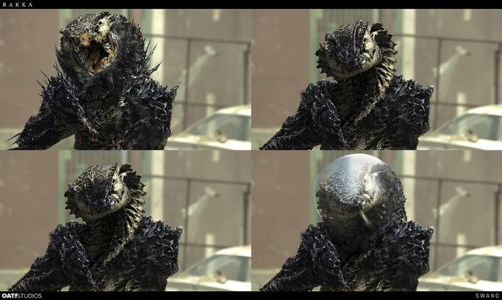 Oats Studios' Rakka creature design