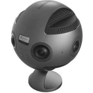 An Insta360 Pro stereoscopic 360 degree vr video camera
