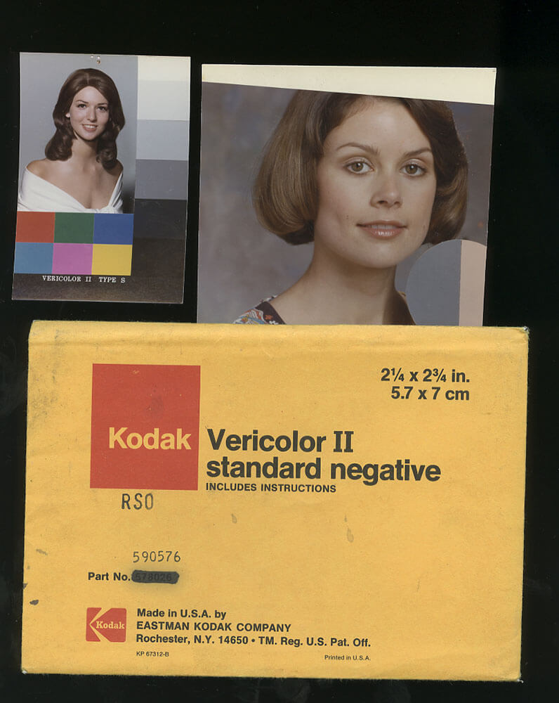 Kodak Shirley card used to calibrate film cameras for various skin tones.