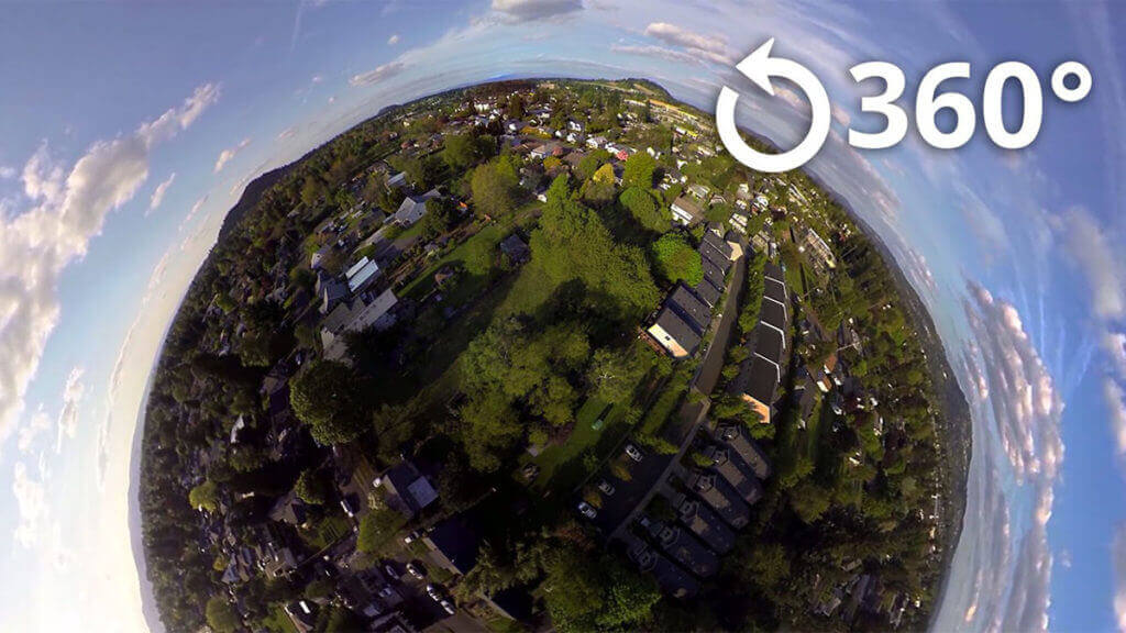 360-degree little planet view