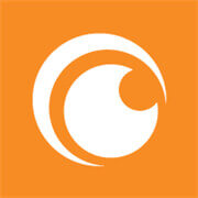 Crunchy Roll logo (orange and white)