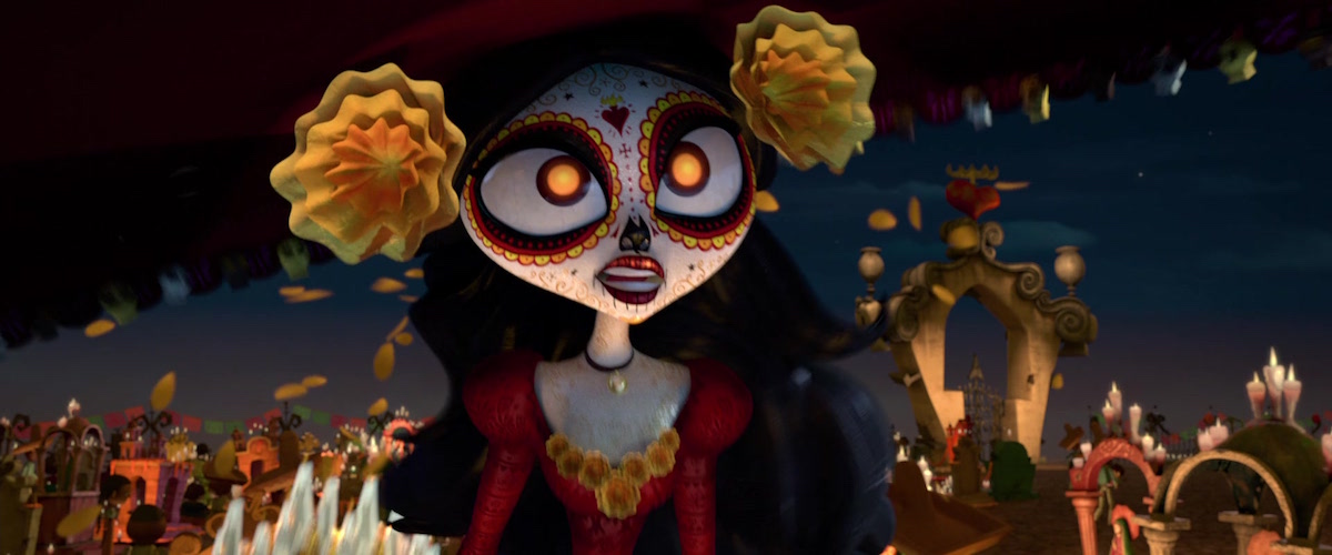 Close up of Maria from The Book of Life
