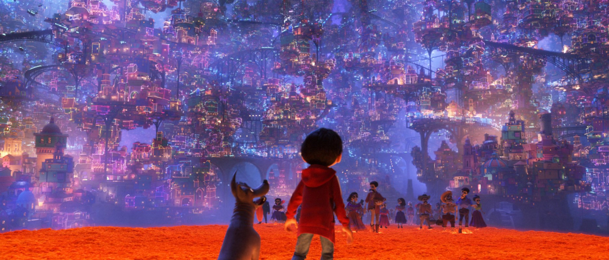 Miguel enters the City of the Remembered.