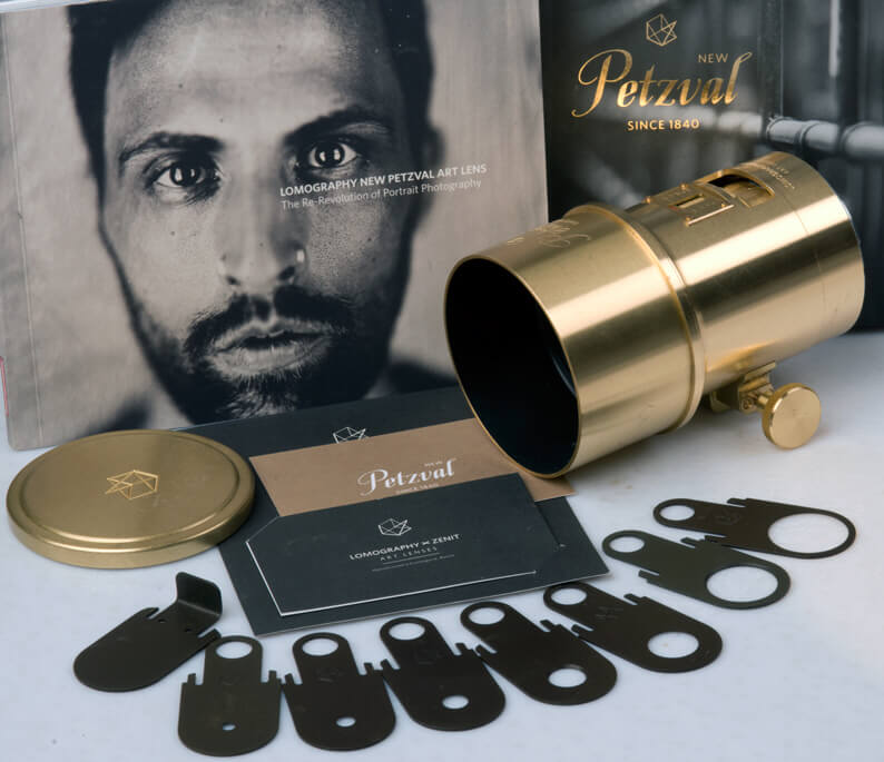 A Lomography Petzval camera lens
