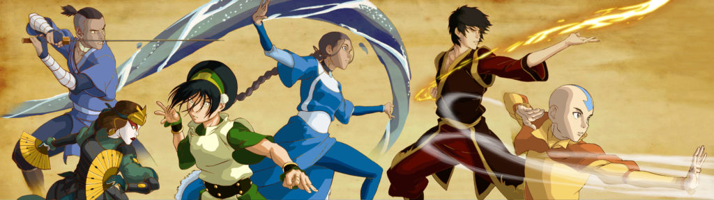 Main characters from Avatar: The Last Airbender