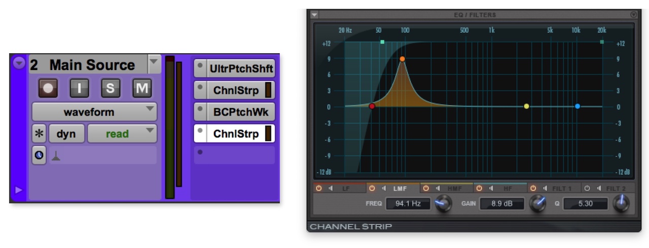 Bass boost sound wave