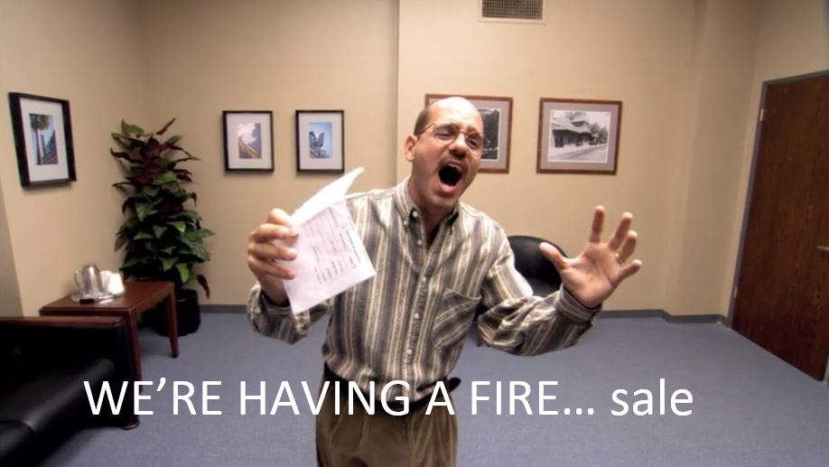 Tobia Funke from Arrested Development doing his "Fire Sale" audition.