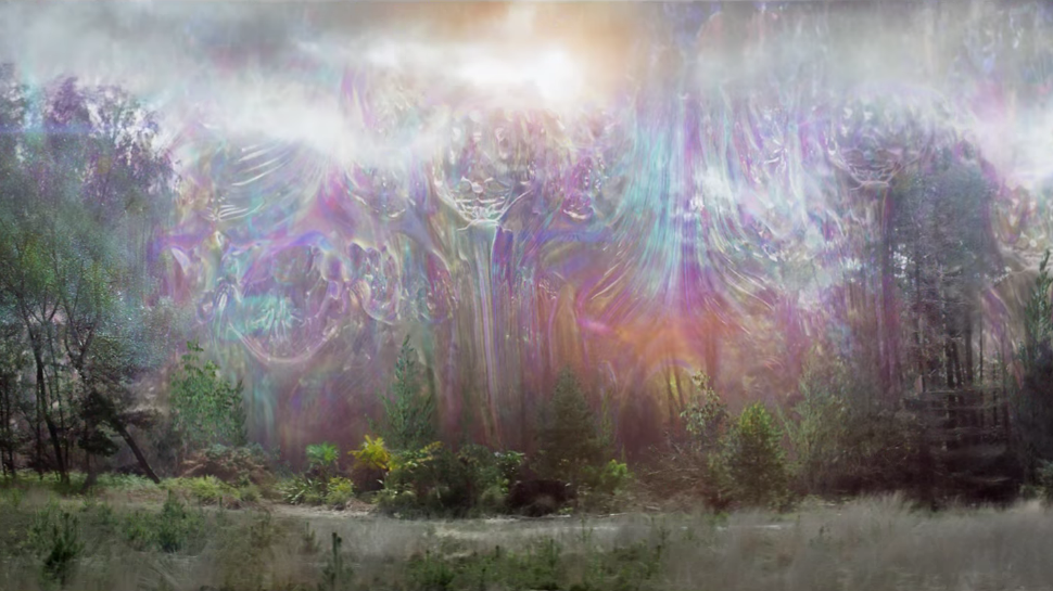 The shimmer as seen in the film Annihilation.