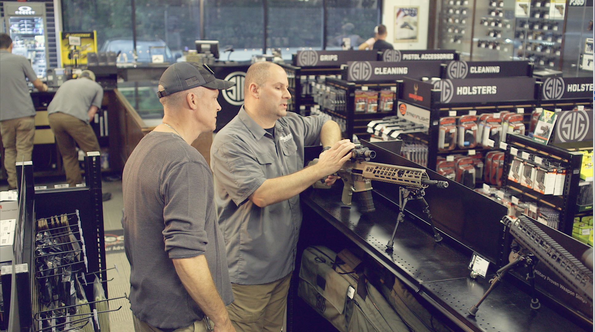 An inside view of the Sig Sauer Pro Shop