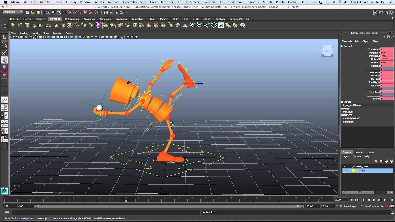 3d animation moving