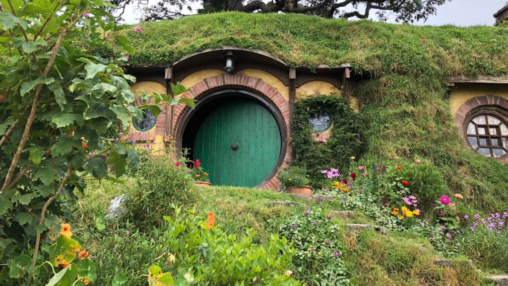 The production design of The Hobbit hole front door