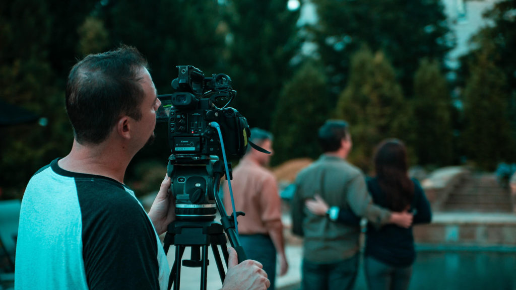 Trey, ECG's head DP, on location for a shoot with Belgard.