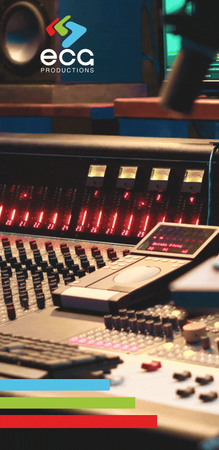 A professional soundboard in a Foley studio, used to mix and refine custom sound effects that bring scenes to life.