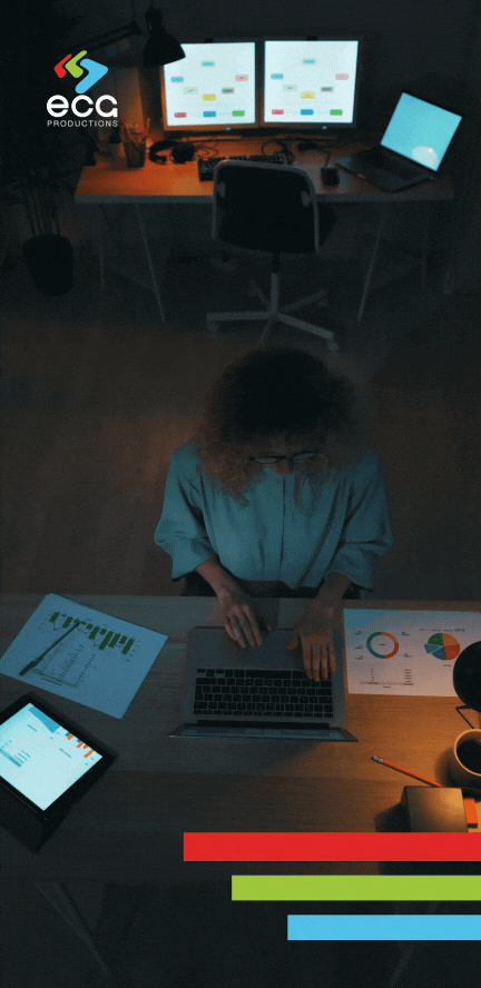 A financial analyst reviews and adjusts a film budget, ensuring strategic allocation of resources during video budgeting.