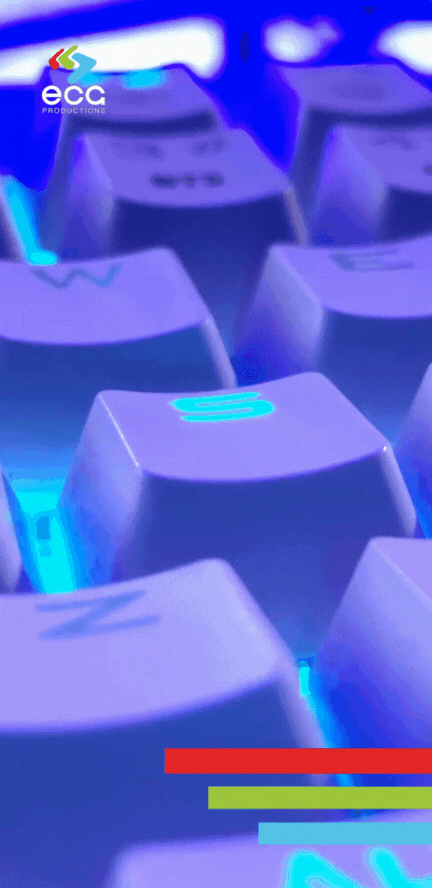A close-up of an illuminated keyboard as a writer types, symbolizing the creative energy and focus involved in treatment writing.