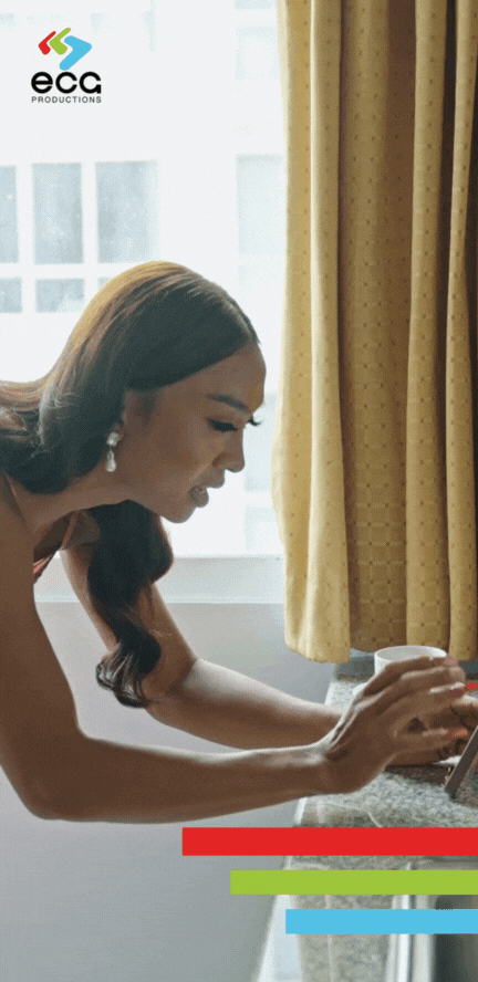 A woman talks on the phone in a documentary about wealth, emphasizing how documentary scriptwriting reveals personal and financial narratives.