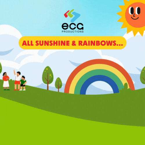 2D INFOGRAPHIC ANIMATION SUNSHINE AND RAINBOWS